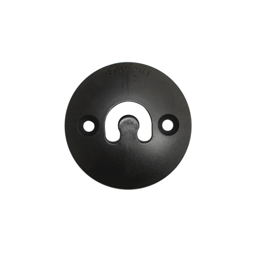 Stayput Dome Hook 60mm Vertical Black