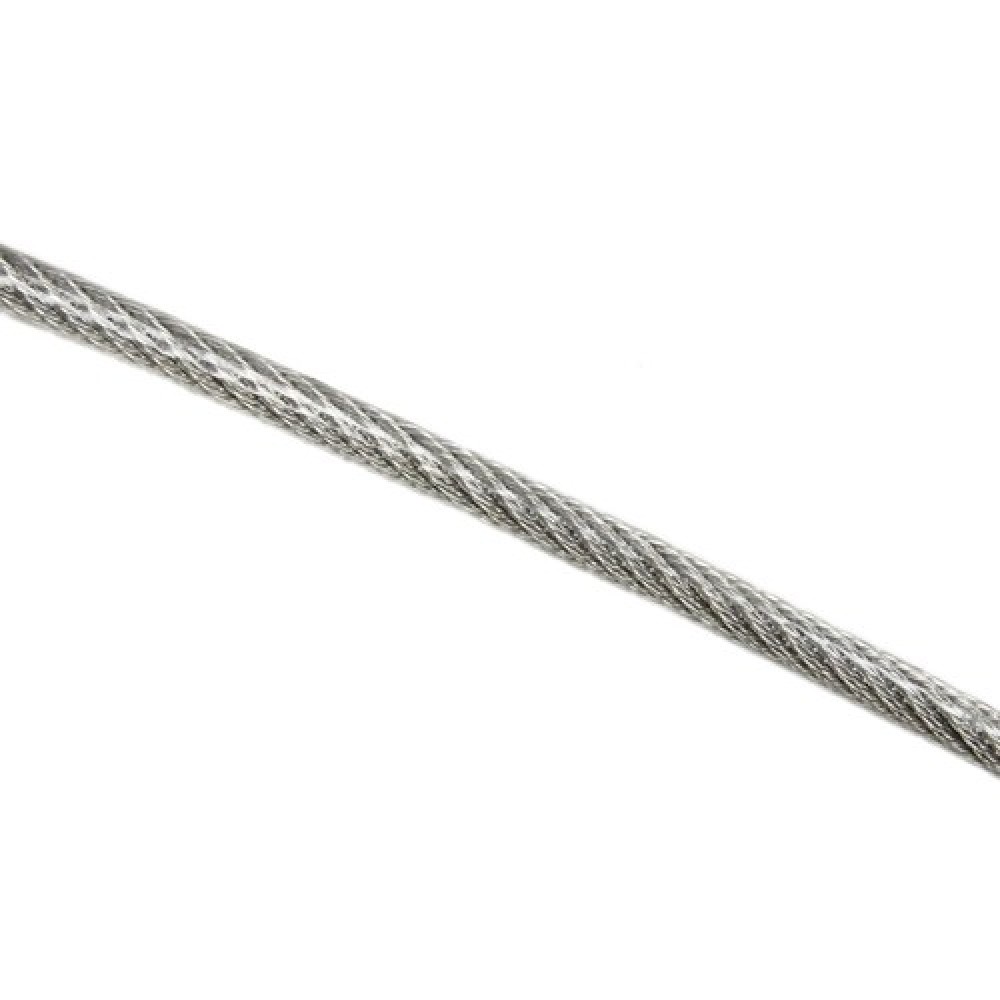 PVC -Clear - Wire Rope 7x7 316 Grade Stainless